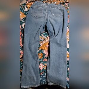 American Eagle Outfitters Blue Jeans Distressed, NWOT, STRAIGHT LEG, 12 LONG